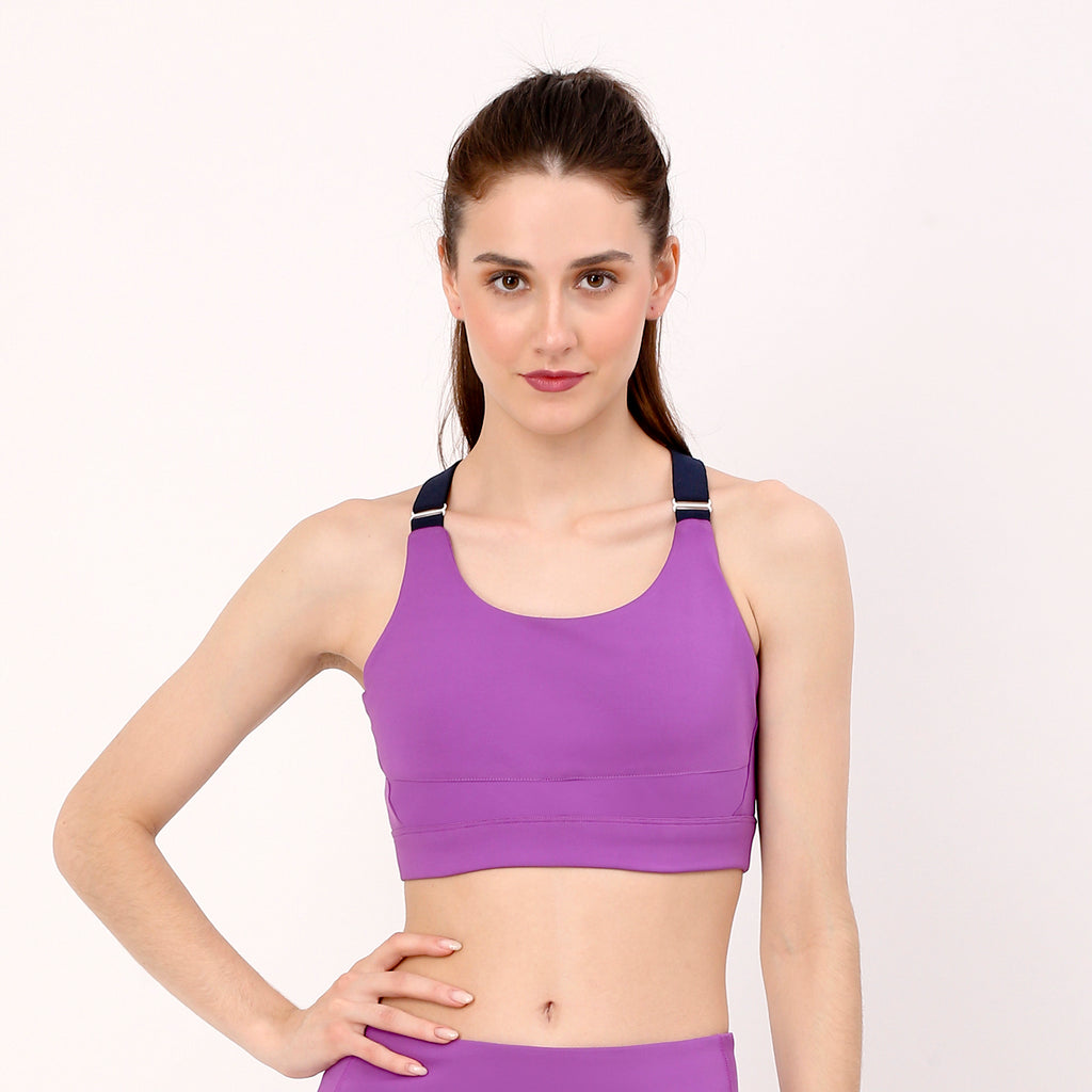 Purple Sports Bra I Purple-Fit