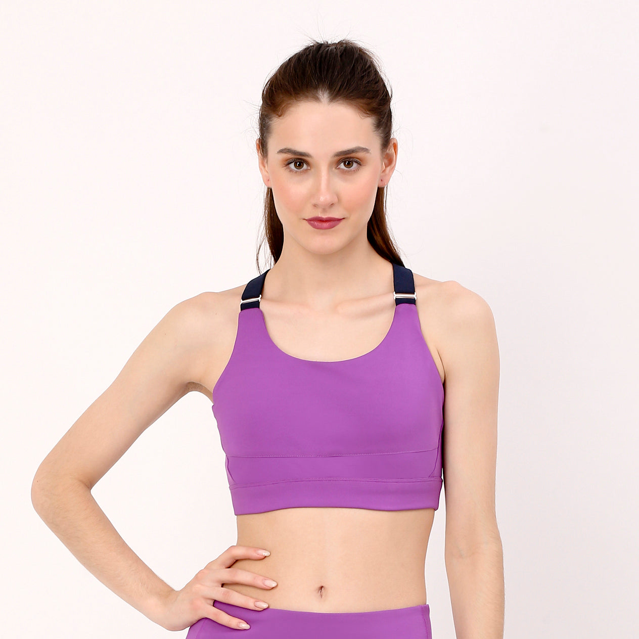 Purple Sports Bra I Purple-Fit