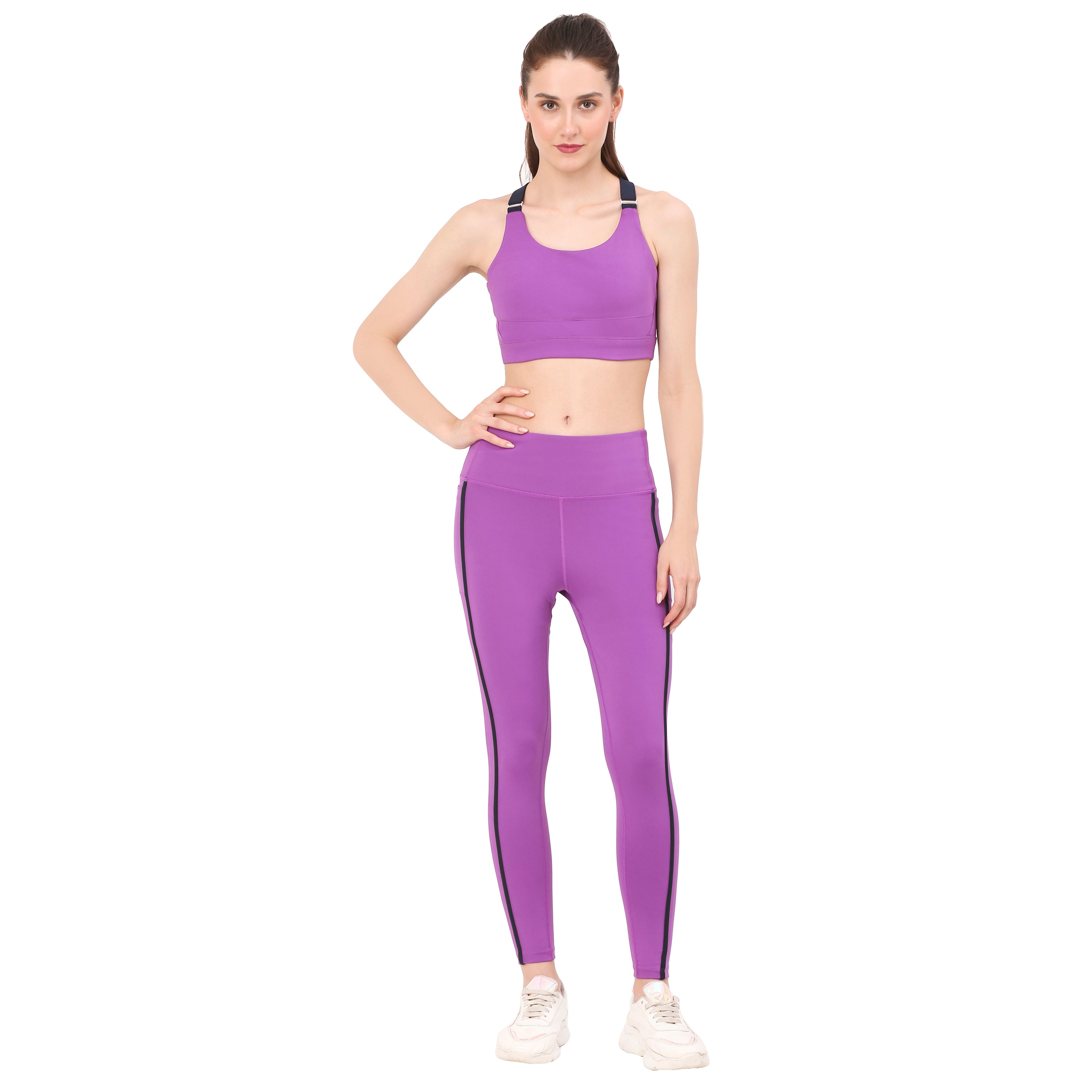 Purple Sports Bra I Purple-Fit