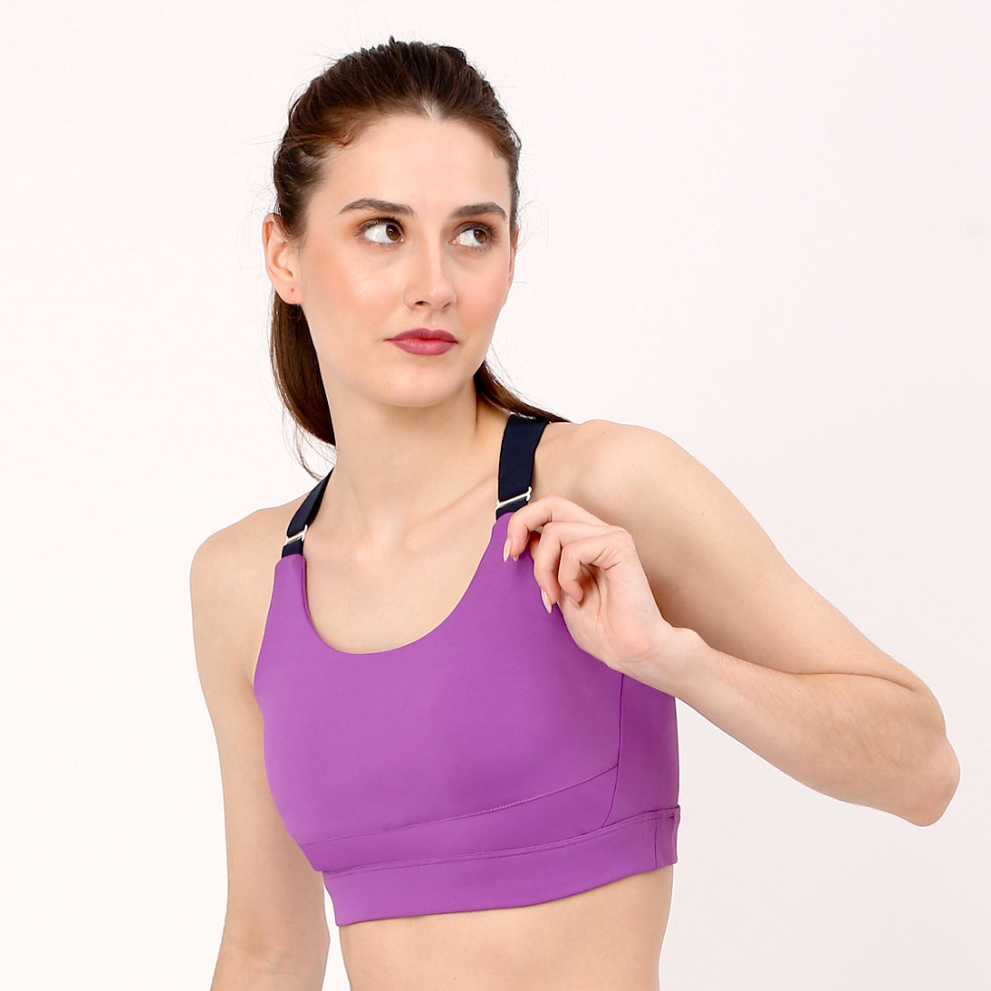 Purple Sports Bra I Purple-Fit